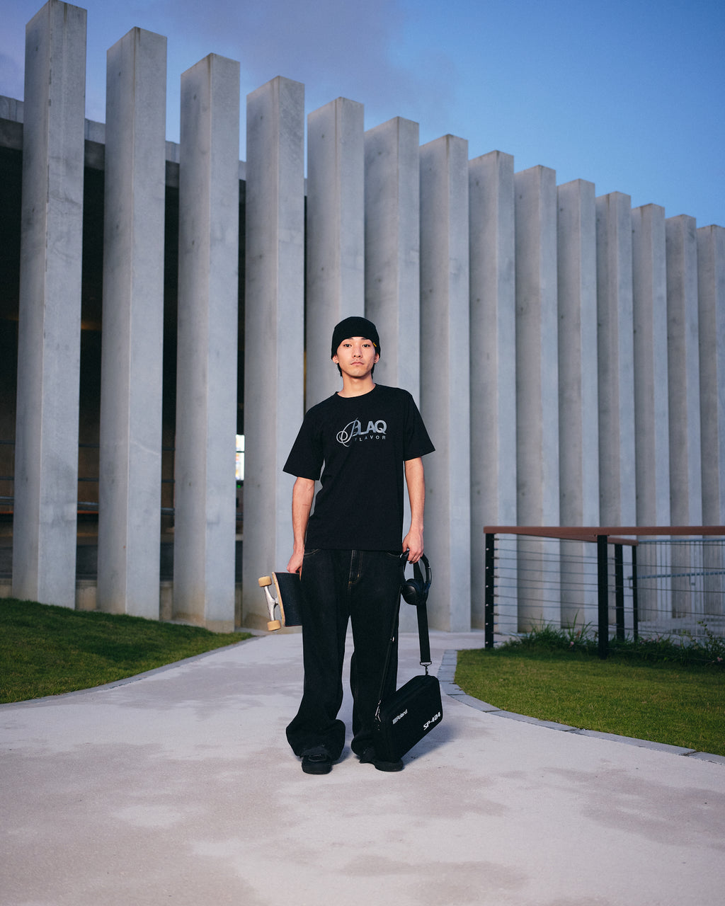 Blaq Flavor S/S BF Script Logo Tee