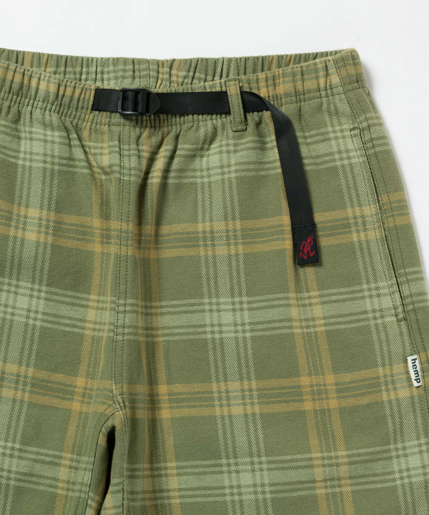 Gramicci / HEMP G-SHORT PLAID