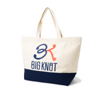 Bigknot Tote Bag / Natural & Navy