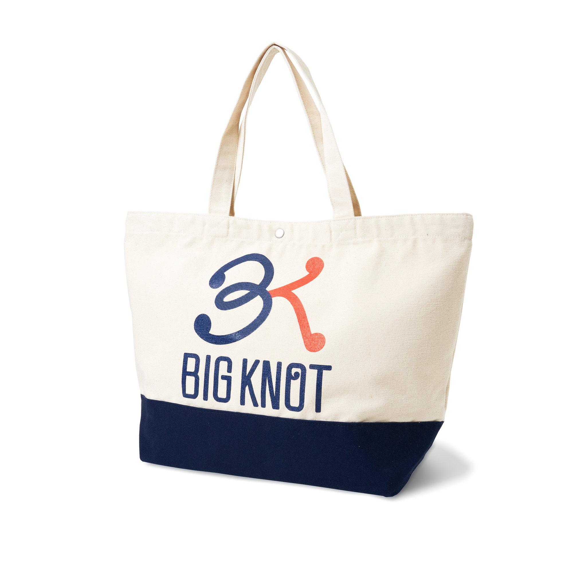 Bigknot Tote Bag / Natural & Navy