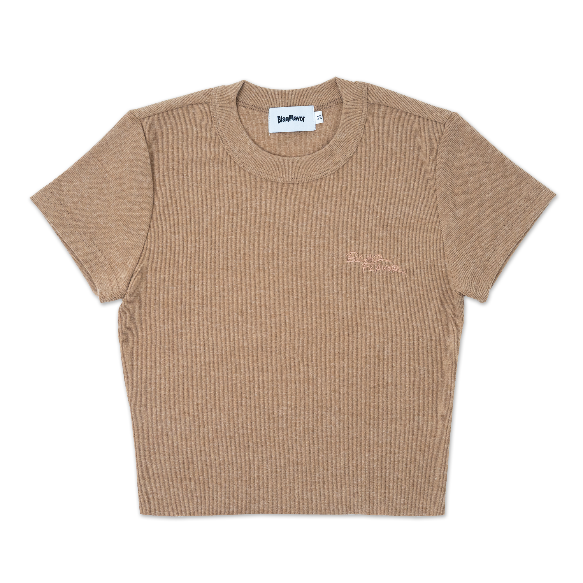 Blaq Flavor W EMB Rib Fit Tee