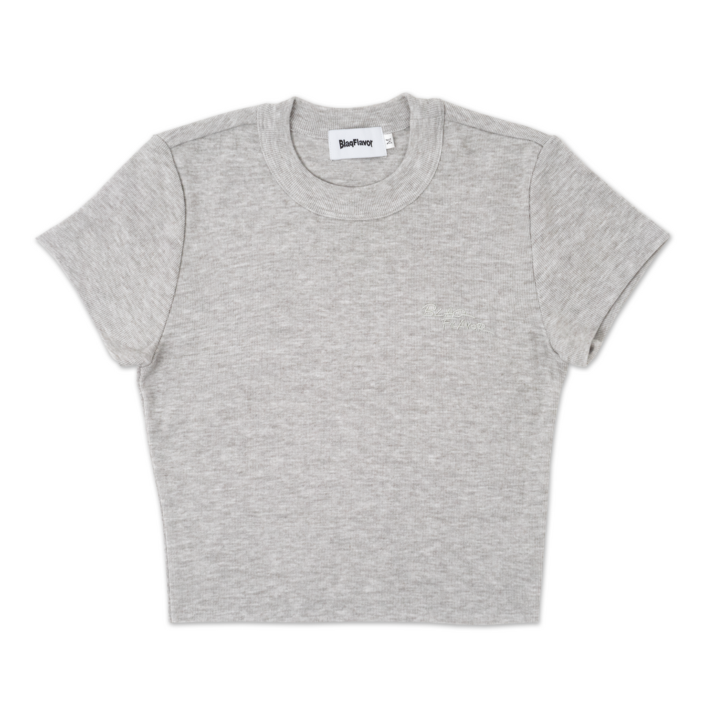 Blaq Flavor W EMB Rib Fit Tee
