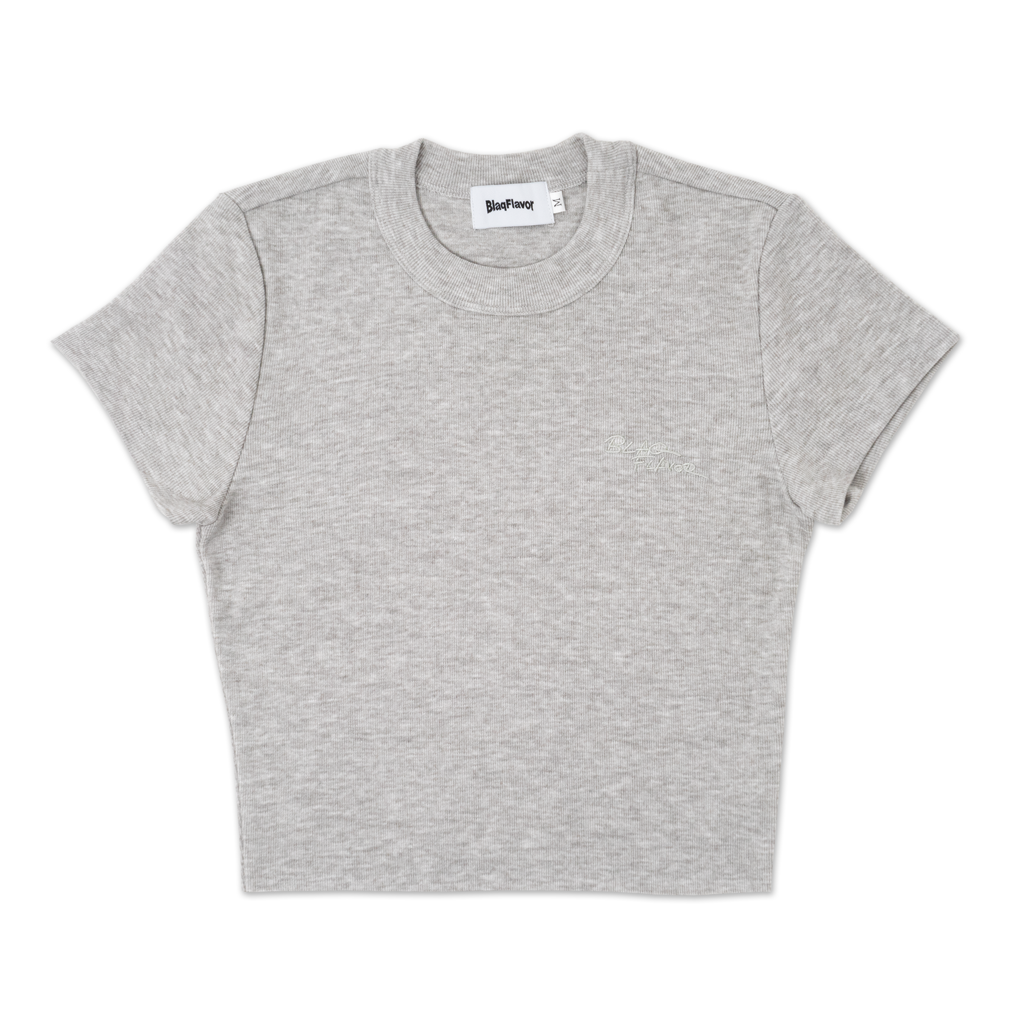 Blaq Flavor W EMB Rib Fit Tee