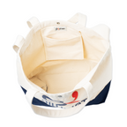 Bigknot Tote Bag / Natural & Navy