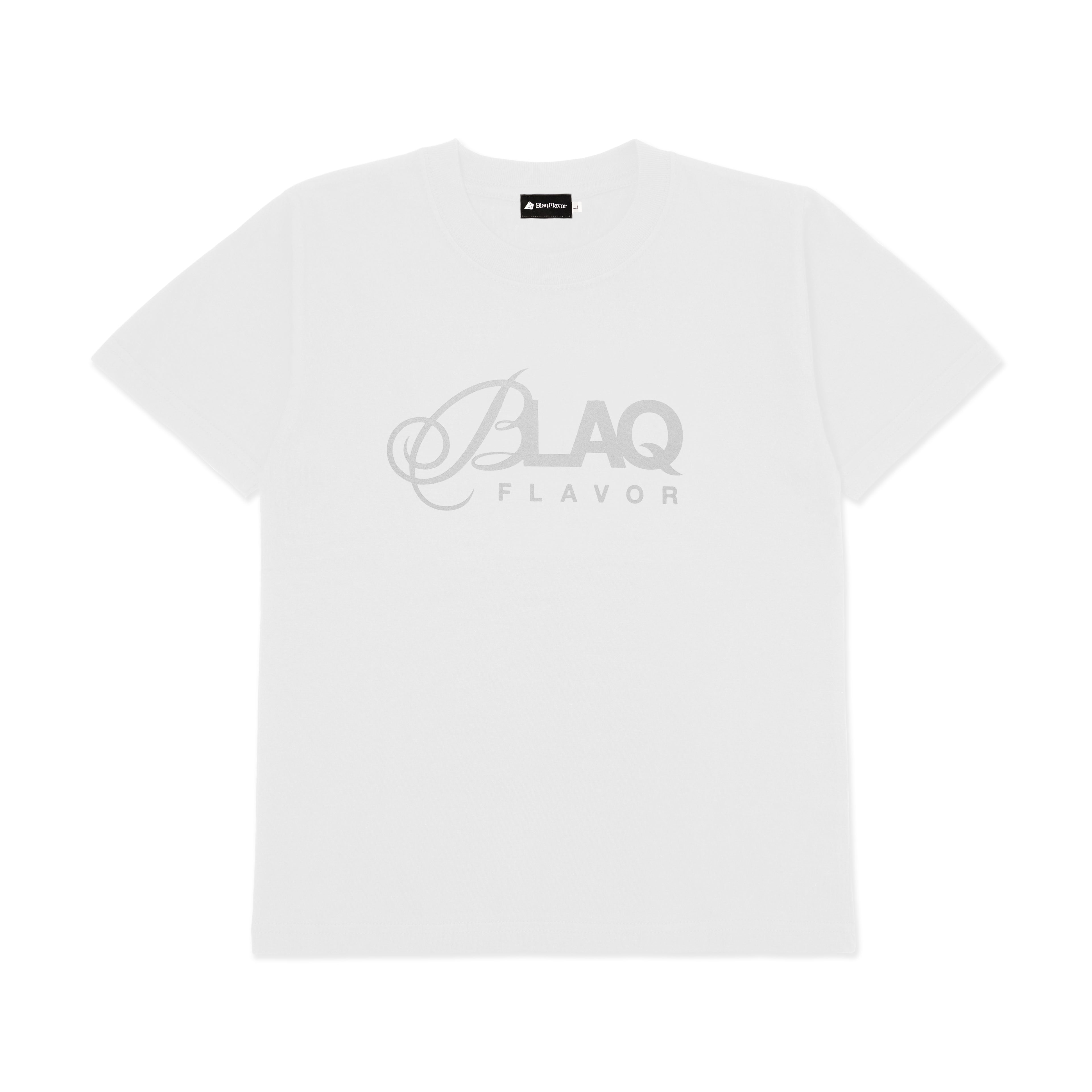 Blaq Flavor W S/S BF Script Logo Tee