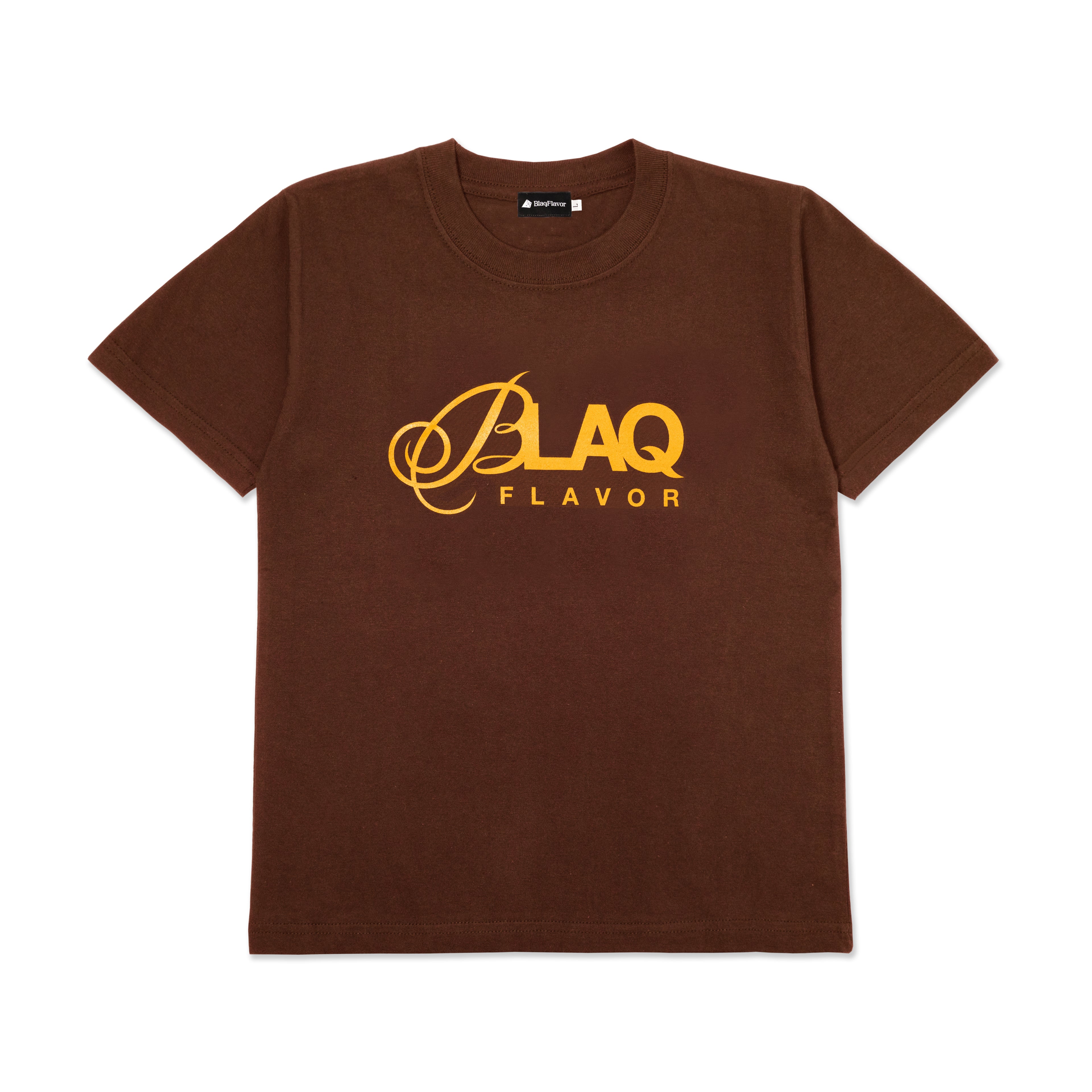 Blaq Flavor W S/S BF Script Logo Tee