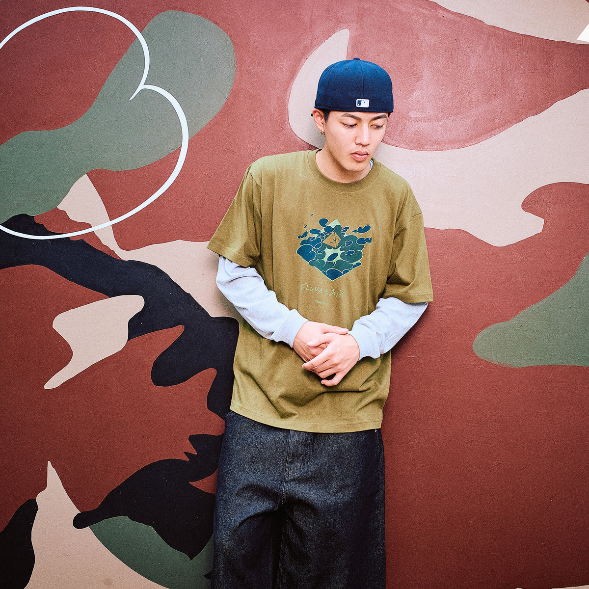 BlaqFlavor / S/S BF×AquaFlow Pyramid Tee